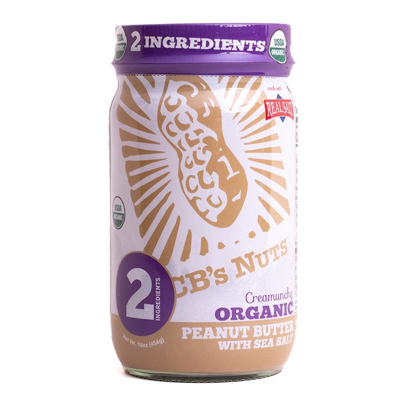 CB'S PEANUT BUTTER, CREAMUNCHY, + SALT, ORGANIC, 16 OZ